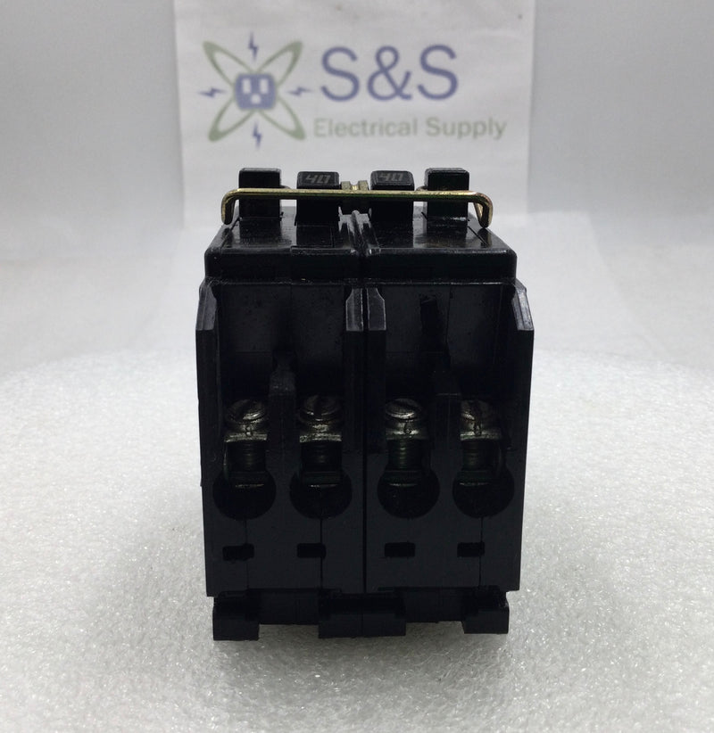 Challenger A24040CT 40 Amp 4 Pole 240V Circuit Breaker-Flawed