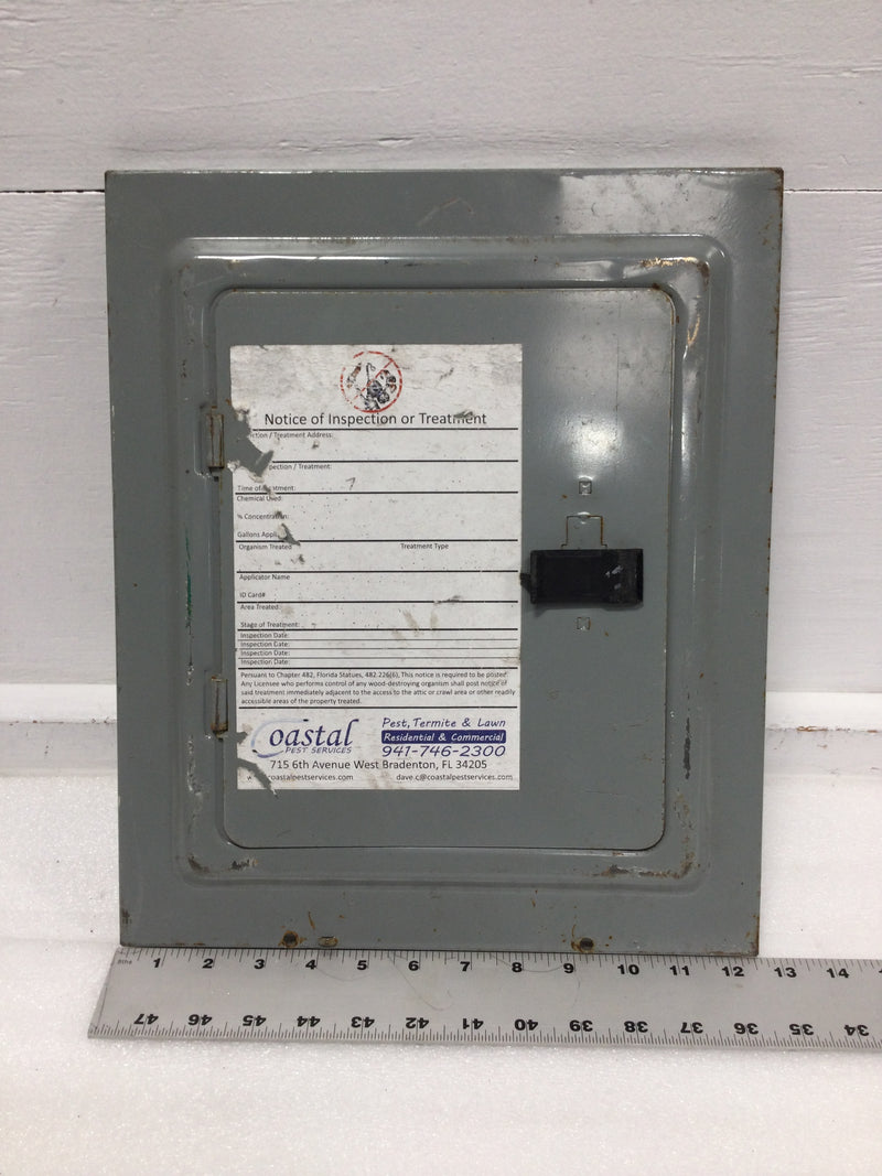 Gould E0612ML1125F/S 125 Amp 12 Space 120/240V Load Center Door 15" x 12 5/8"