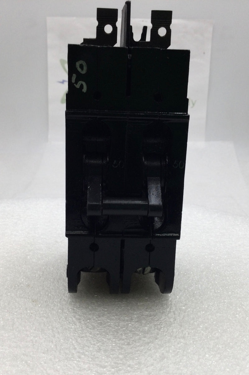 Heinemann CD2-B12B0DCW 50 Amp 2 Pole 240V Circuit Breaker -Flawed