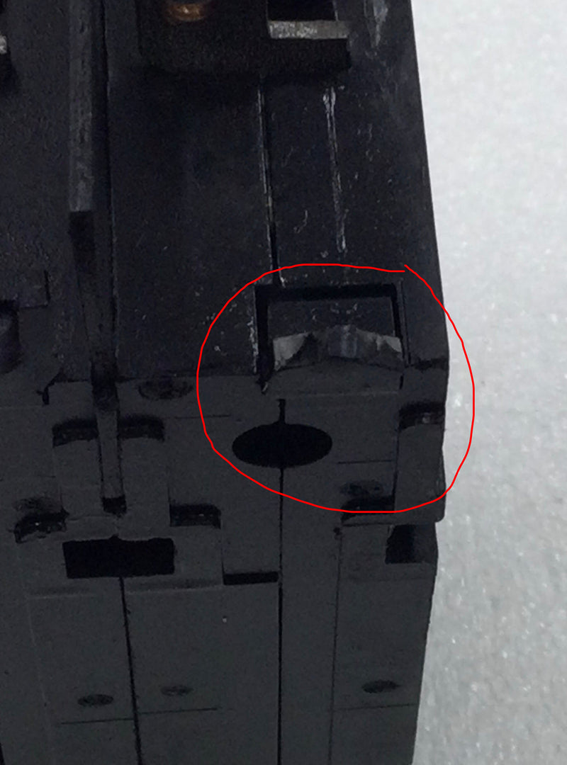 Heinemann CD2-B12B0DCW 50 Amp 2 Pole 240V Circuit Breaker -Flawed