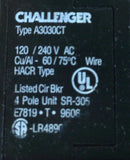Challenger A3030CT 30/30 Amp 4 Pole 240V Circuit Breaker