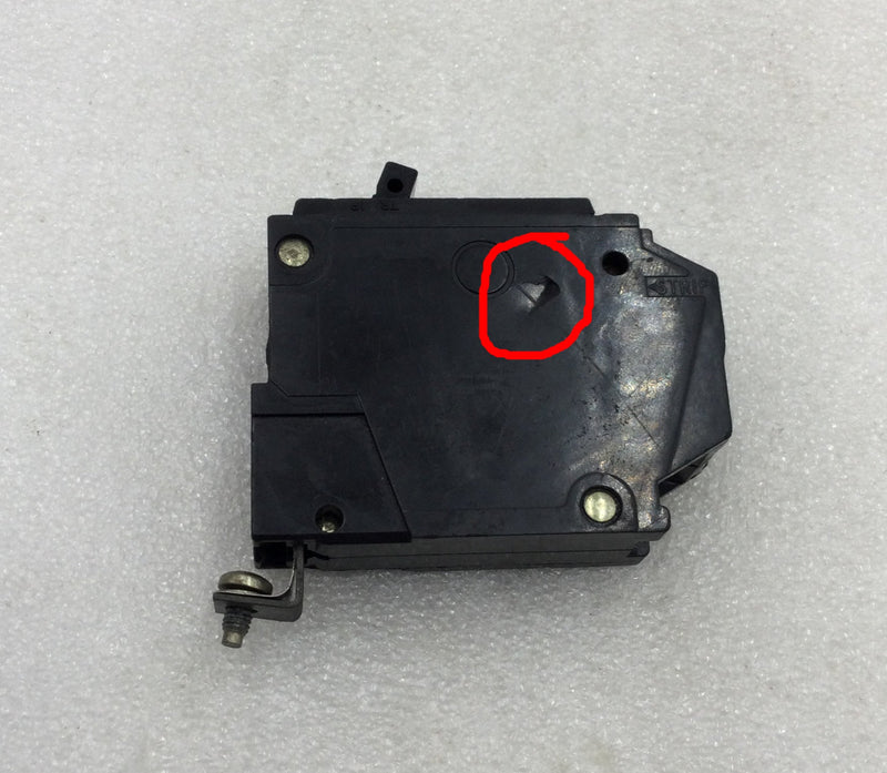 General Electric TQB/THQB1120 20 Amp 1 Pole 240V Breaker - Cosmetic Flaw