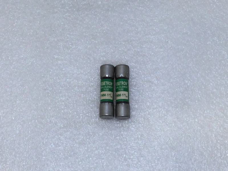 Bussman/Fusetron FNM-1-4/10 1.4 Amp 250V Dual Element Fuse - Lot of 2