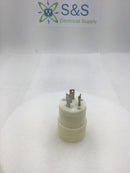 Bryant Nylon 30 Amp 125/250 VAC Turn & Pull 3 Prong Male Plug