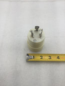 Bryant Nylon 30 Amp 125/250 VAC Turn & Pull 3 Prong Male Plug