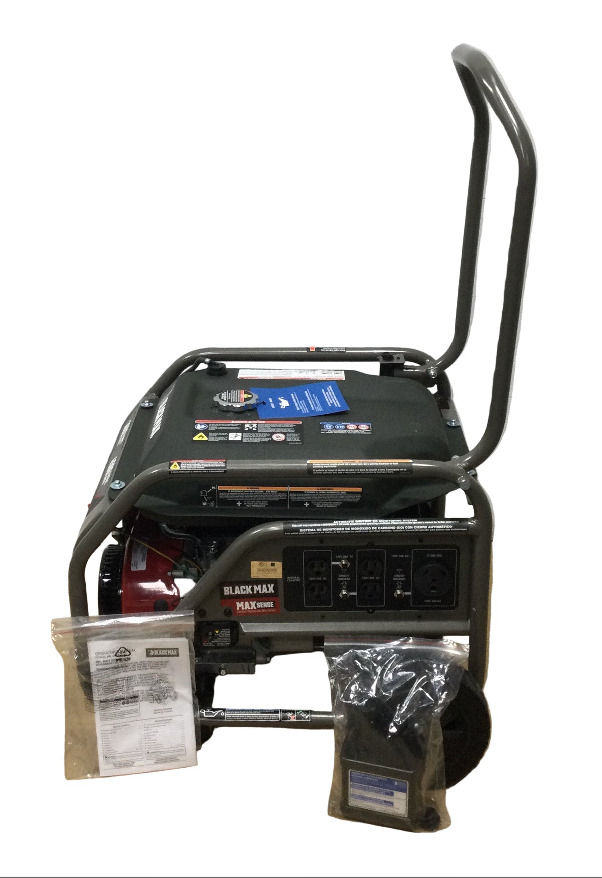 Lot - Black Max Heavy Duty Rolling Gas Generator Generator Black Max