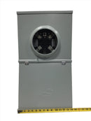 Midwest R111CB2010 100 Amp 4-Space 8-Circuit Main Breaker Overhead/Underground Metered Temporary Power Panel