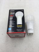 Box of 6 Satco S9814 Omni Directional A19 Style LED Lamp 11.5W 120 VAC 1100 Lumens 2700k