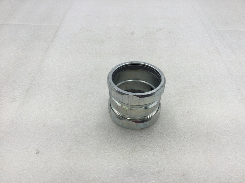 Bridgeport 265-US 2" Steel EMT Concrete Tight Compression Coupling