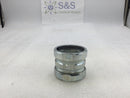 Bridgeport 265-US 2" Steel EMT Concrete Tight Compression Coupling
