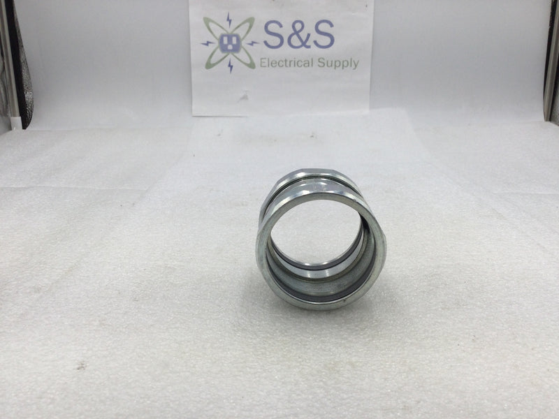 Bridgeport 265-US 2" Steel EMT Concrete Tight Compression Coupling