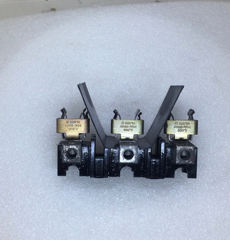 Allen-Bradley 30 Amp 3 Pole 600V Fuse Block Holder w/Ilsco clips
