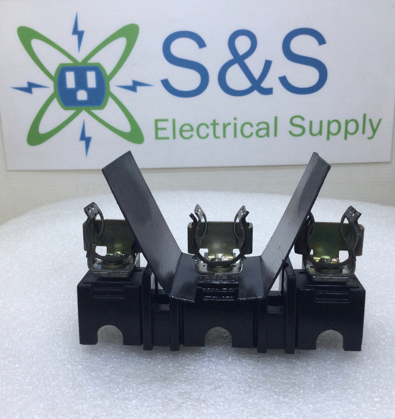 Allen-Bradley 30 Amp 3 Pole 600V Fuse Block Holder w/Ilsco clips