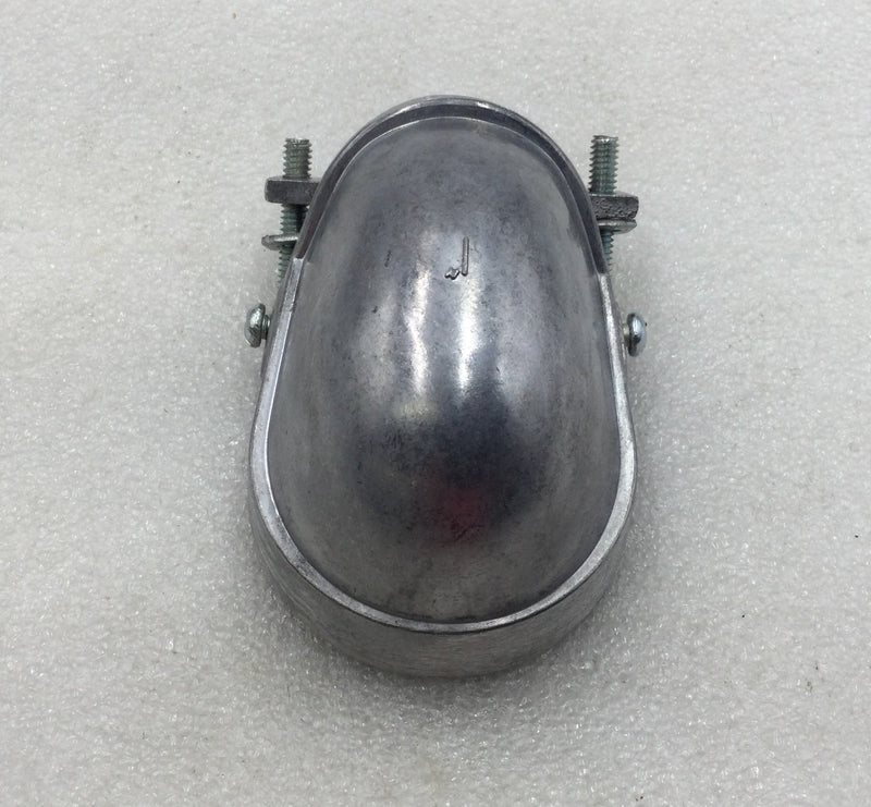 Topaz 733 1" Aluminum Clamp-On Service Entrance Cap - Box of 5