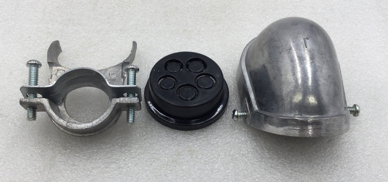 Topaz 733 1" Aluminum Clamp-On Service Entrance Cap - Box of 5