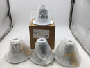 Lot of 4 Cooper Lighting Lumark ERT712 6" Halo Surface Mount Reflector Trim for Incandescent Lamps
