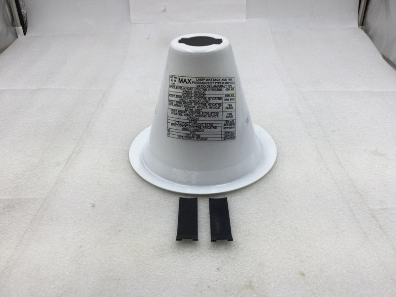 Lot of 4 Cooper Lighting Lumark ERT712 6" Halo Surface Mount Reflector Trim for Incandescent Lamps