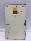 GE General Electric Nema 3R Panelboard Cover Only w/Hinges 24 1/4" x 14 1/4"