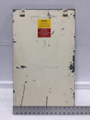 GE General Electric Nema 3R Panelboard Cover Only w/Hinges 24 1/4" x 14 1/4"