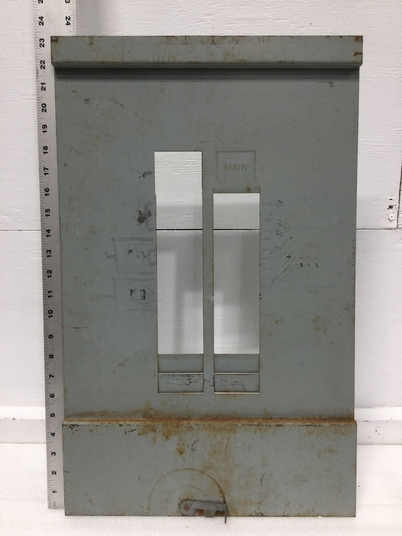 22 Space 120/240V Dead Front Cover Only w/Main 23 1/4" x 15 1/2"