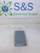 Carlon HB1BL Single Gang Gray Plastic Blank Handy Box Cover
