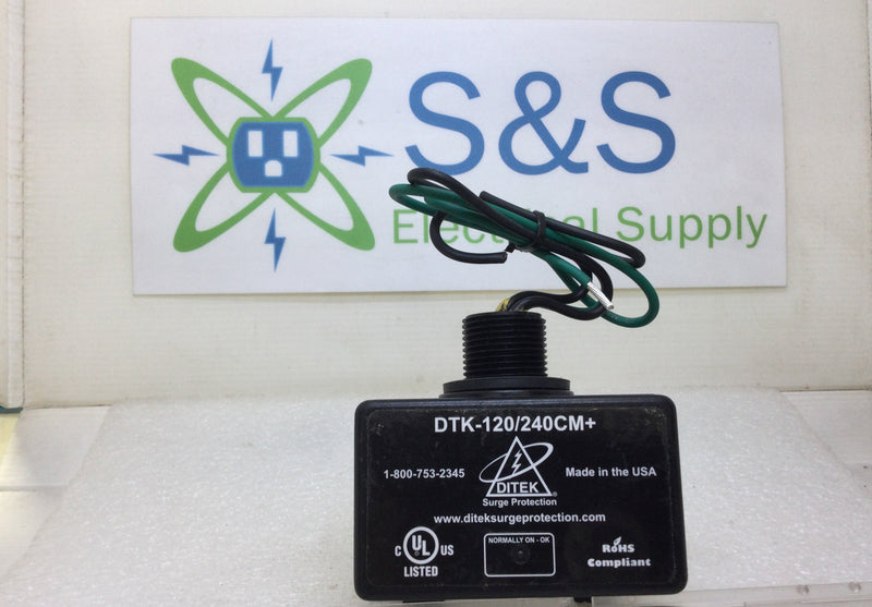 Ditek DTK-120/240CM+ Split Phase SPD Surge Protective Device 2W+G 120/240VAC 100,000A SCCR