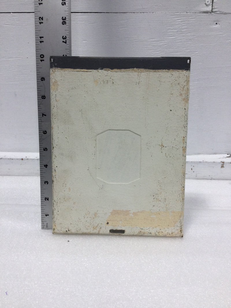 Square D FS260-RO Series B2 120/240V Disconnect Panel Cover Only 10" x 7 5/8"