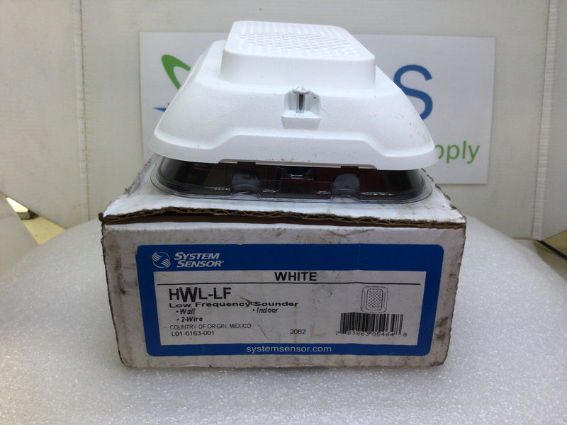 System Sensor HWL-LF Low Frequency Sounder, 2 Wire, Wall Mount, White