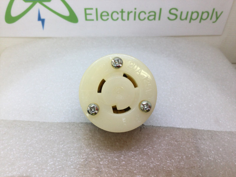 Hubbell HBL2313 20 Amp 125V L5-20R Locking Connector