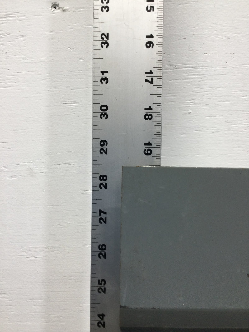 6 Space 120/240V Load Center Dead Front Only 28 1/2" 9 3/8"