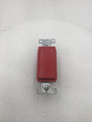 Legrand 2621-RED 20A 120/277V Decora Style Single Pole Switch in Red