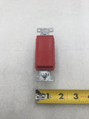 Legrand 2621-RED 20A 120/277V Decora Style Single Pole Switch in Red