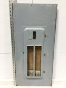 GE TM2415W 30 Spaces Panel Door w/Main Only 30 1/2" x 14 1/2" - Missing Handle