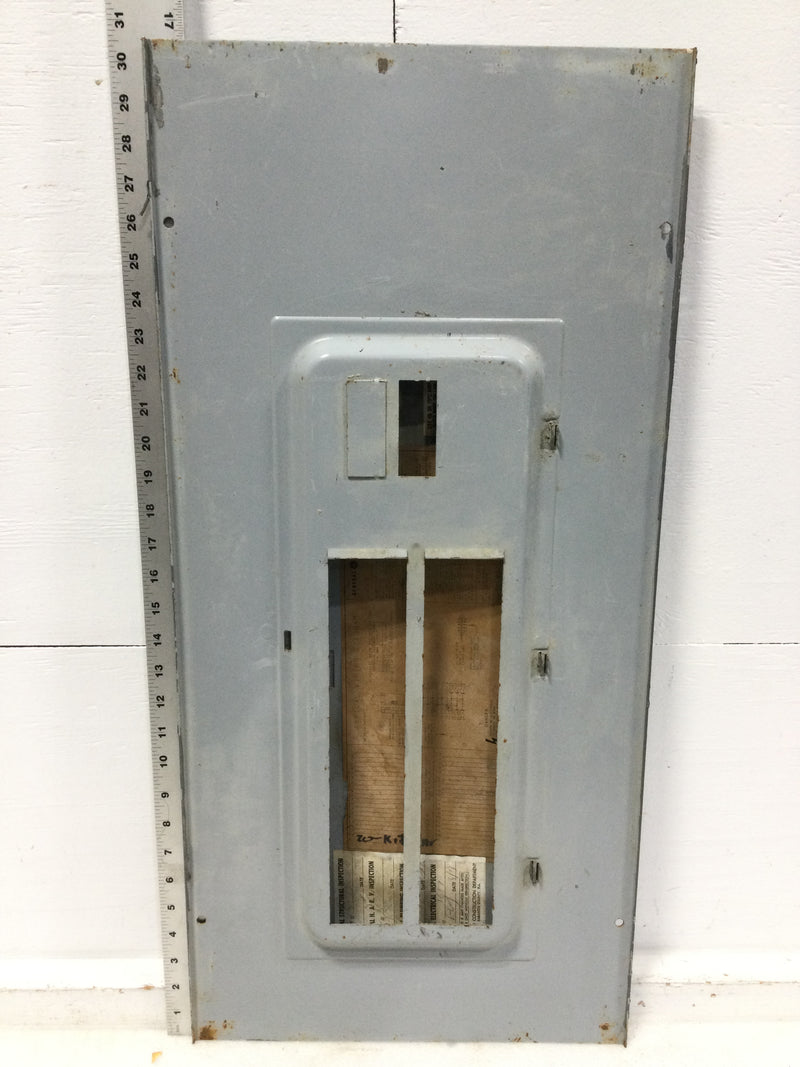 GE TM2415W 30 Spaces Panel Door w/Main Only 30 1/2" x 14 1/2" - Missing Handle