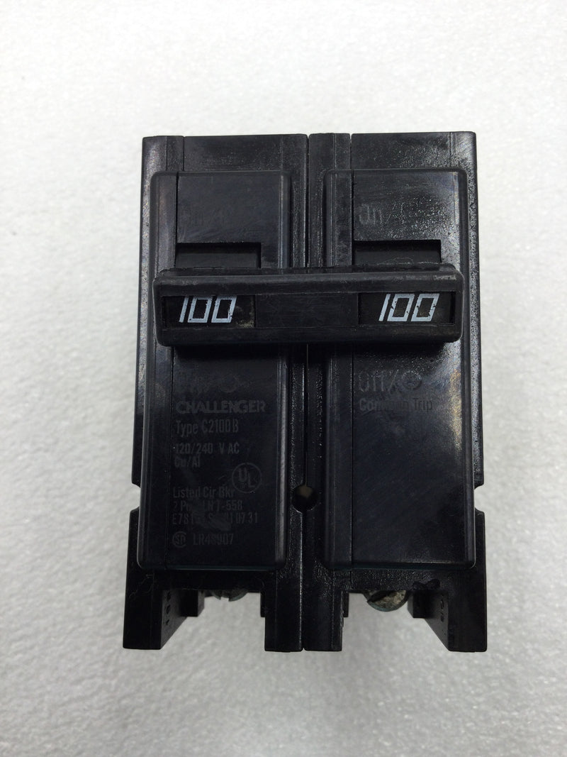 Challenger C2100B 100 Amp 2 Pole 120/240V Circuit Breaker