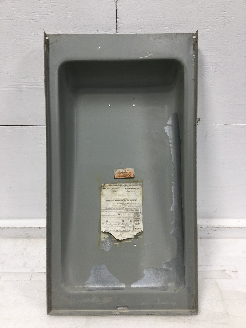 Gould NR324 200 Amp 240V Safety Switch Cover Only 24" x 13"
