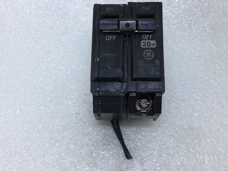 GE THQB1120ST1 20 Amp 1 Pole 240V Breaker W/Shunt Trip