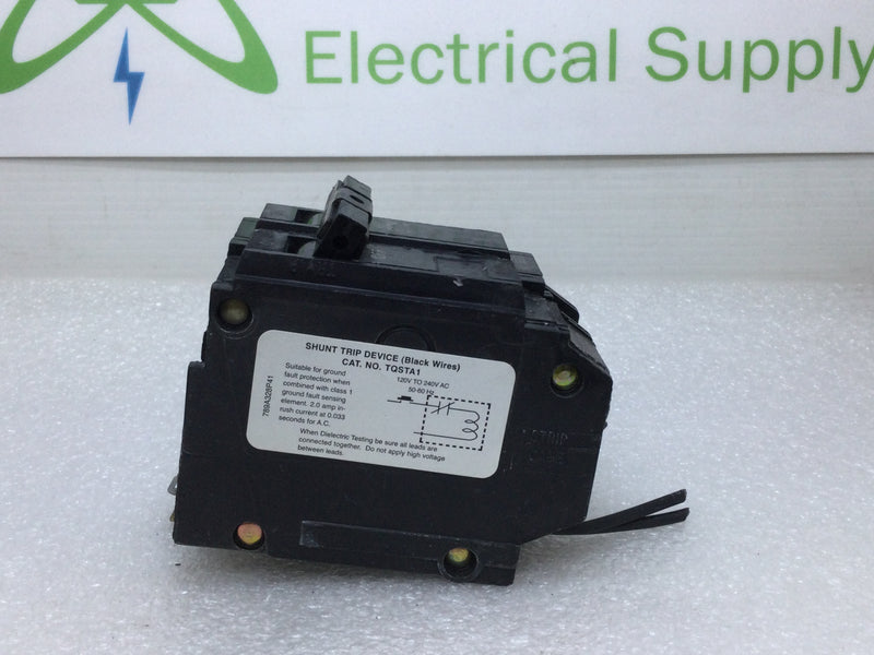GE THQB1120ST1 20 Amp 1 Pole 240V Breaker W/Shunt Trip