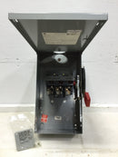 GE General Electric THN3362R 60 Amp 600V/250VDC 3 Pole Non Fused Nema 3R Safety Switch