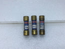 Fusetron FRN-3-2/10 3.2 Amp 250V Dual Element Class K5 Fuse - Lot of 3