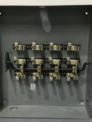 Square D 92453 100 Amp 4 Pole 240V Type 1 Enclosure Series E1 Double Throw Non Fusible Transfer Switch