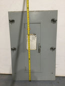 GE General Electric 100 Amp 120/208v 3 Phase 4 Wire Panelboard Enclosure Type NLAB Dead Front 34.5" x 22.25"