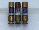 Fusetron FRN-R-1-6/10 1.6 Amp 250V Dual Element Class RK5 Fuse - Lot of 3
