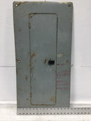 ITE/Gould 28 Space Load Center Cover/Door Only w/Main 31 1/4" x 15 1/2" - Flawed