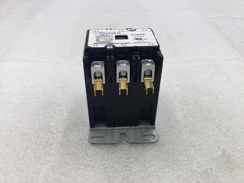 Packard C340A 40 Amp 3 Pole 600V Contactor Coil - Cosmetic Flaw