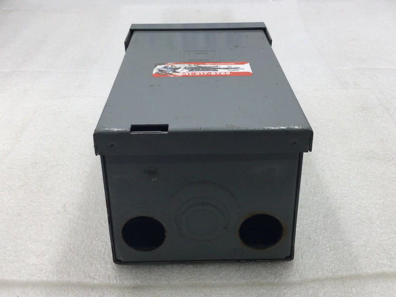 Square D QO260NATR 60 Amp 2 Pole 240V Disconnect 9 1/2" x 5 1/8"