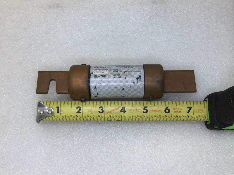 Littelfuse FLNR-125-1D 125 Amp 250V Time Delay Fuse w/ Indicator - Copper Cap