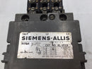 Siemens-Allis XL-3CC0 3 Phase 50Hp 600V Max Size 3 115V Coil Motor Starter