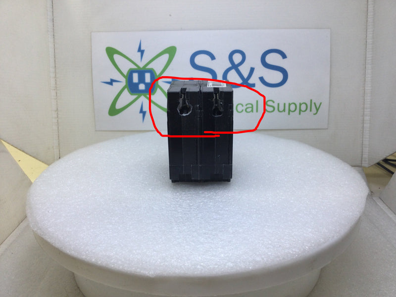 Eaton BR430 DNPL230230 Quad 2 Pole 30 Amp 240V Circuit Breaker - Cosmetic Flaw