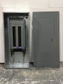 Square D NQ Type MLO 100 AMP 42 Circuit NQ Panelboard 3 PH 4 Wire with Cover NC44F, Box MH44BE